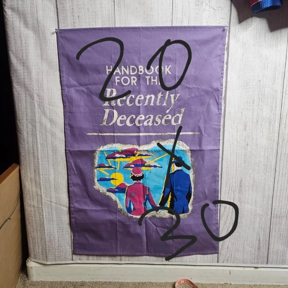 Beetlejuice Handbook for the Recently Deceased Wall Hanging Tapestry, 20x30